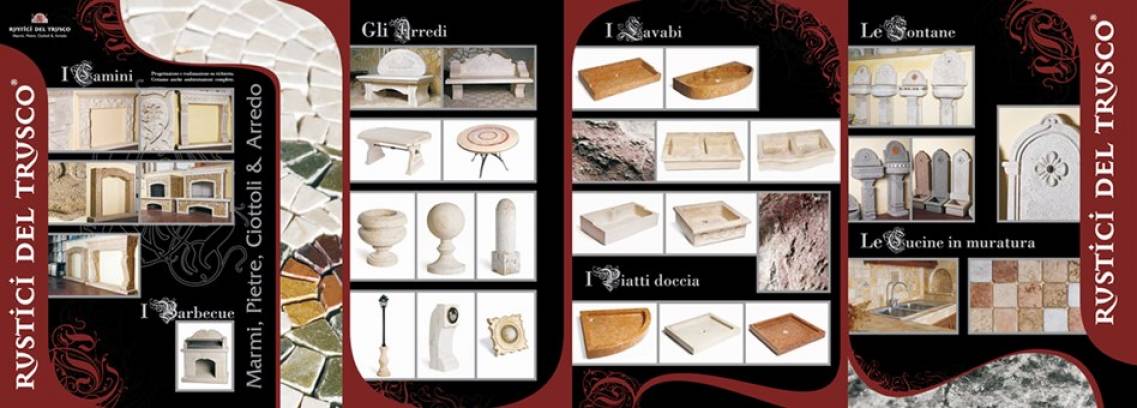 Furniture brochure by Rustici del Trusco.